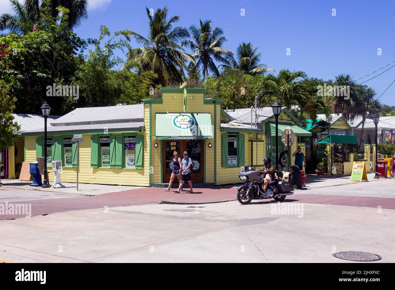 Kermit's Key West Key Lime Shoppe wurde zu einer der „Food Journeys of a Lifetime“ von National Geographic ernannt. Stockfoto