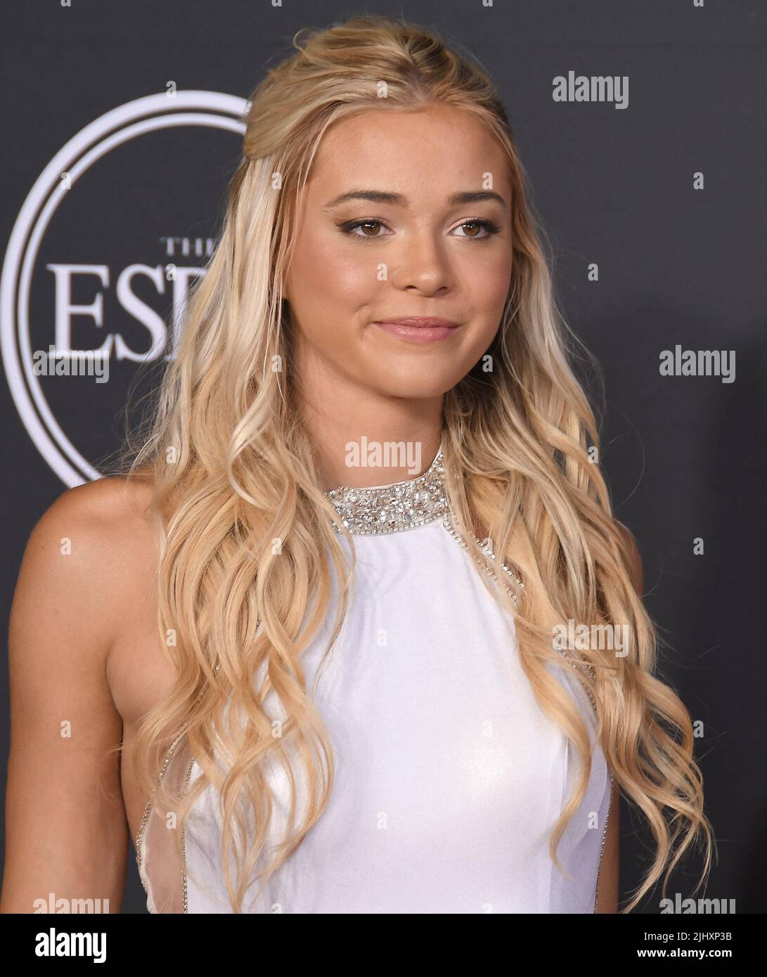 Los Angeles, USA. 20.. Juli 2022. Olivia Dunne kommt zu den 2022 ESPYs, die am Mittwoch, dem 20. Juli 2022, im Dolby Theater in Hollywood, CA, abgehalten werden. (Foto: Sthanlee B. Mirador/Sipa USA) Quelle: SIPA USA/Alamy Live News Stockfoto