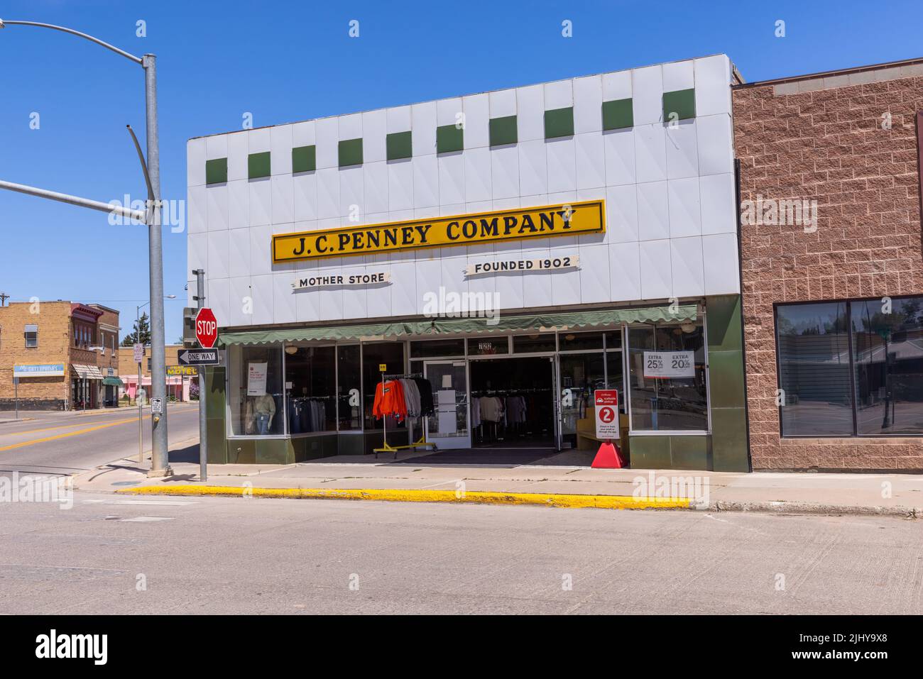 Geburtsort des JC Penney Kaufhauses, Kemmerer, Wyoming Stockfoto