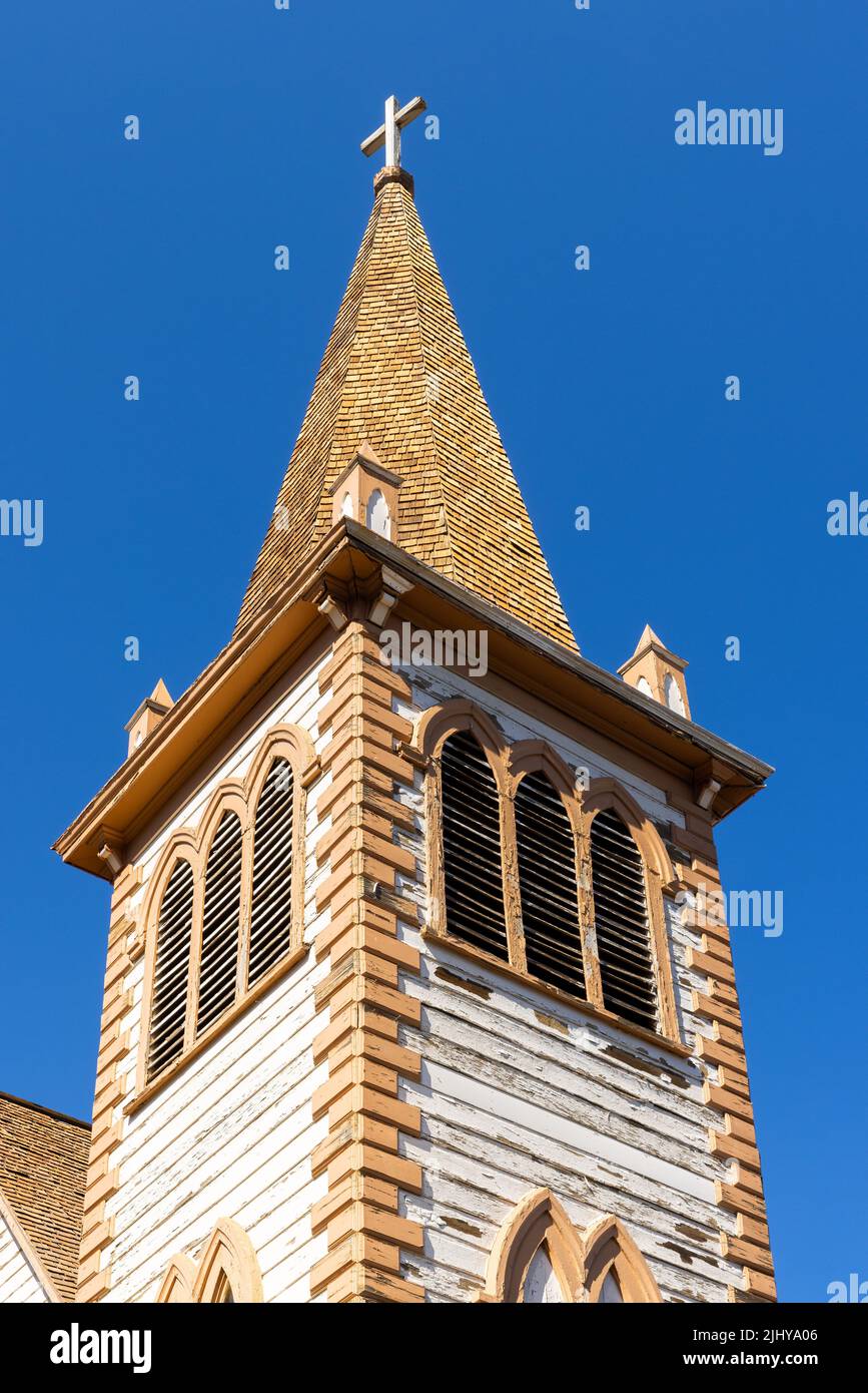 Historische St. Paul's Episcopal Church, Virginia City, Nevada Stockfoto