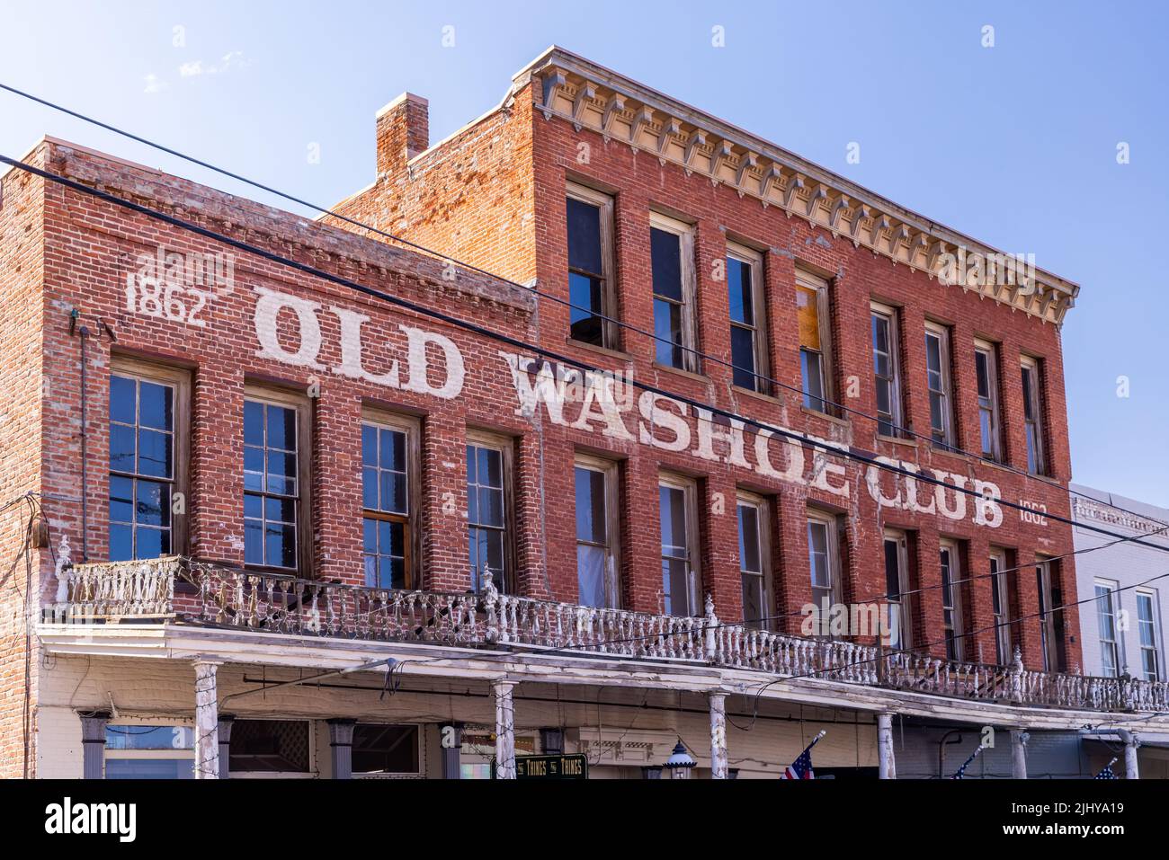 Old Washoe Club, Virginia City, Nevada Stockfoto