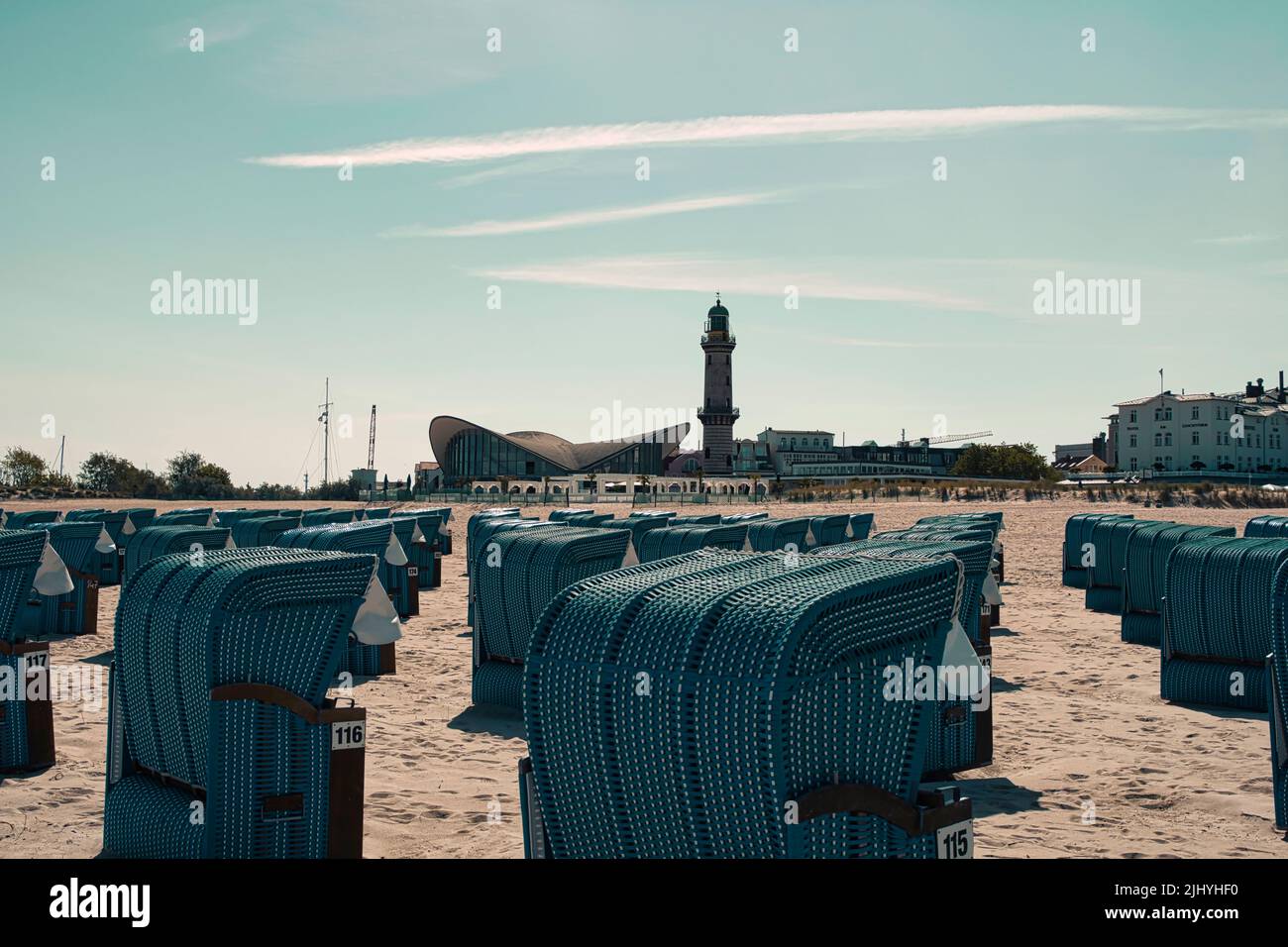 Leuchtturm warnemünde Stockfoto