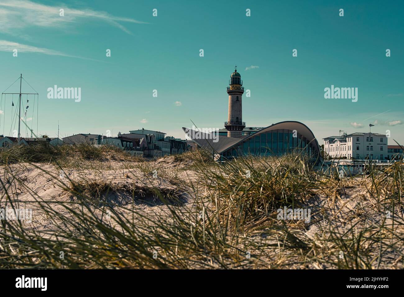Leuchtturm warnemünde Stockfoto