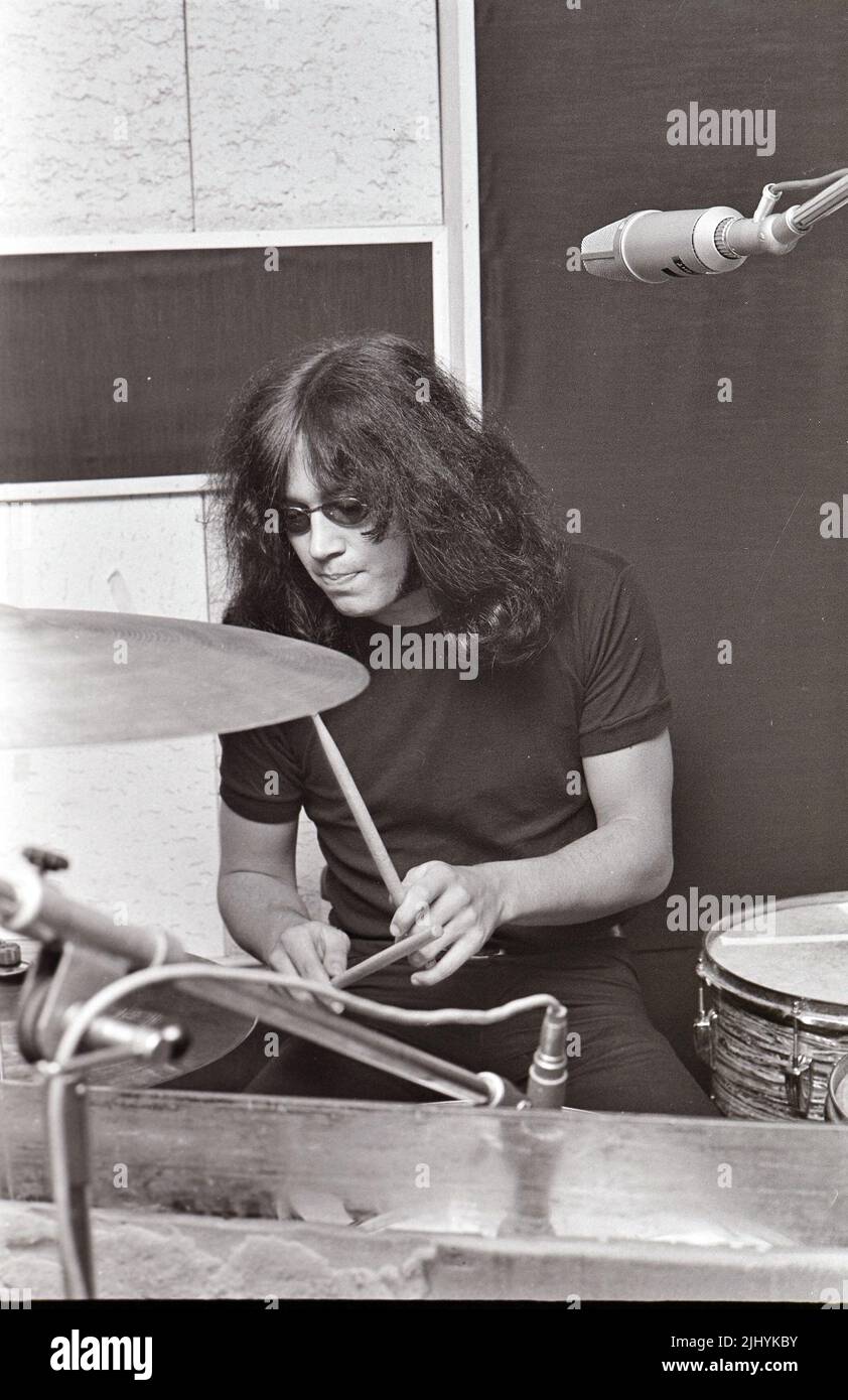DEEP PURPLE UK Rockgruppe mit Ian Paice im Jahr 1974 Stockfoto