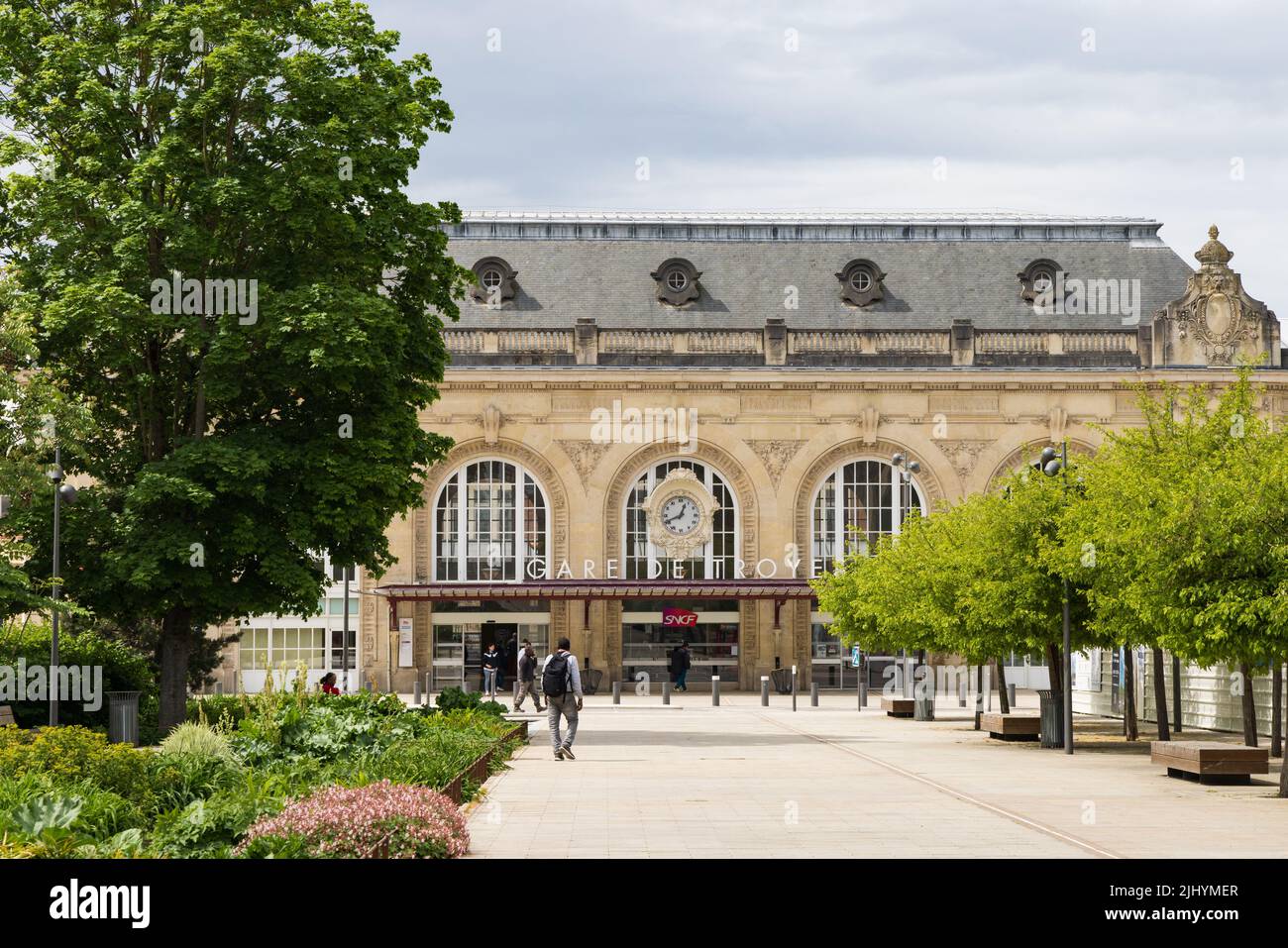 Troyes, Frankreich -5. Mai 2022: Hauptbahnhof in Troyes in Frankreich Stockfoto