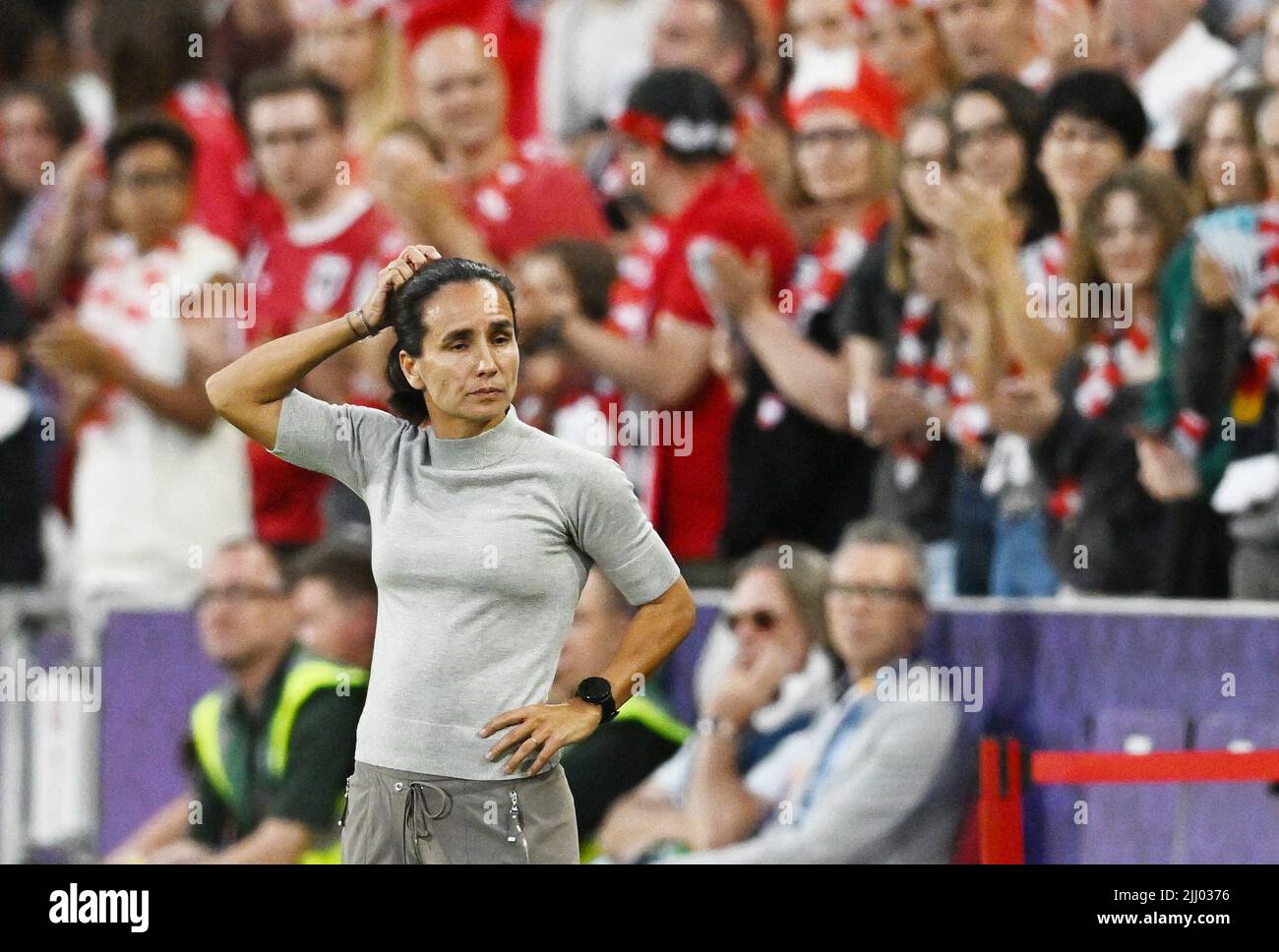 Fußball DamenEM 2022 Viertelfinale Deutschland gegen Österreich