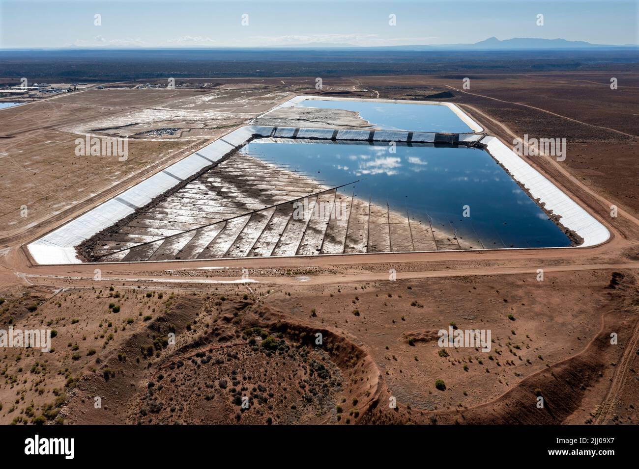 White Mesa, Utah Teiche in der White Mesa Mill von Energy Fuels