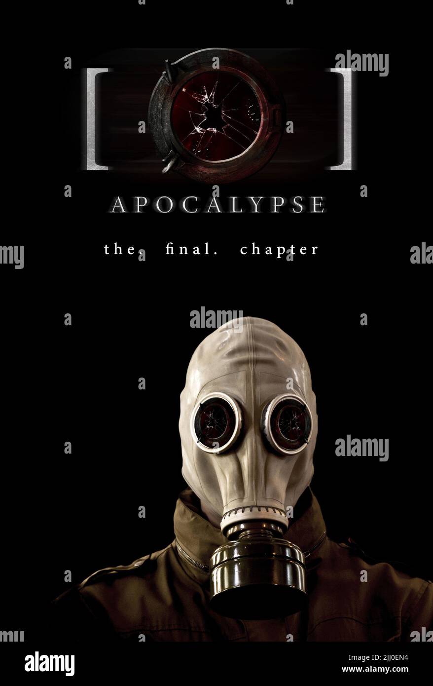 POSTER MIT GASMASKE, [REC] APOCALYPSE, 2013 Stockfoto