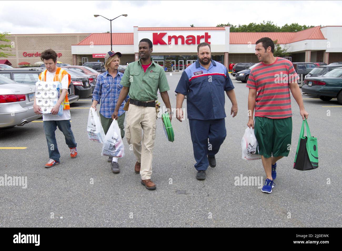 NICK SWARDSON, David Spade, Chris Rock, Kevin James, ADAM SANDLER, Erwachsene 2, 2013 Stockfoto