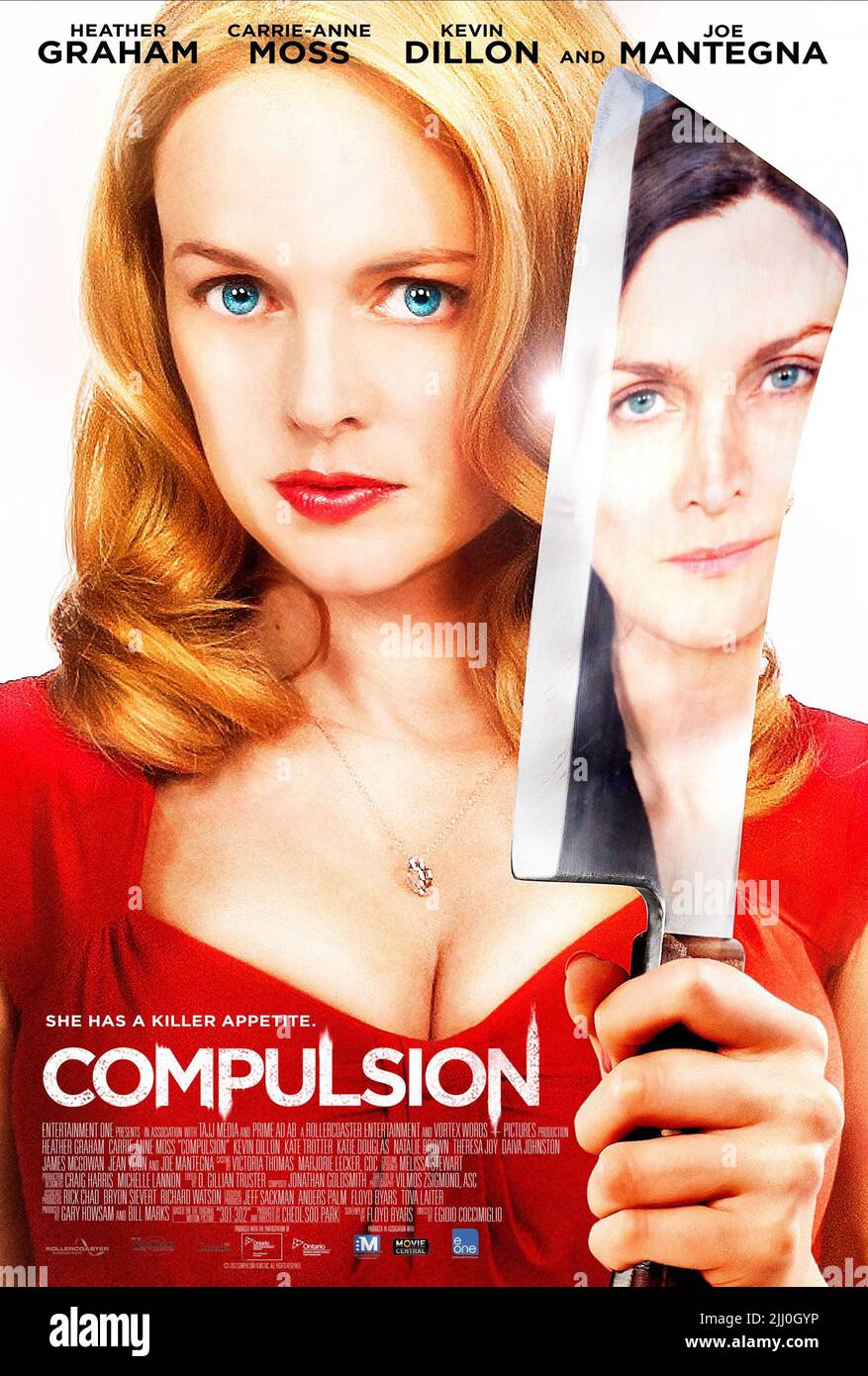 HEATHER GRAHAM, CARRIE-ANNE MOSS POSTER, COMPULSION, 2013 Stockfoto