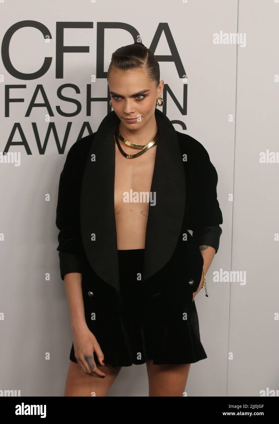 DIE CFDA Fashion Awards 2021, veranstaltet von Emily Blunt, ehren Zendaya, Anya Taylor-Joy, Dapper Dan, Aurora James Rebecca Goodstein, Nina Garcia, Sara Schiff und Yeohlee am POOL + THE GRILL Featuring: Cara Delevingne wo: New York, New York, USA Wann: 11 Nov 2021 Credit: Derrick Salters/WENN Stockfoto