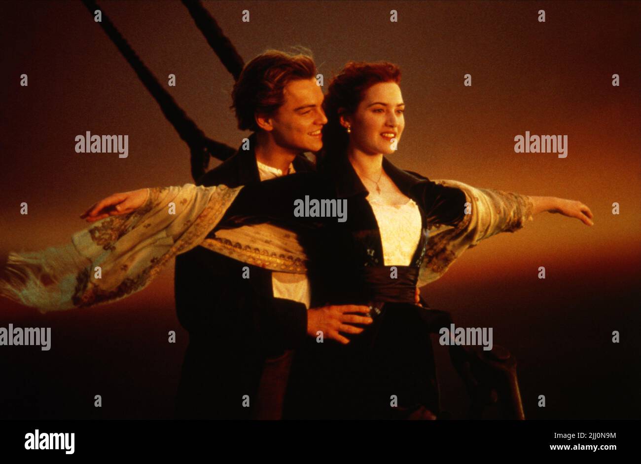 LEONARDO DICAPRIO, Kate Winslet, Titanic, 1997 Stockfoto