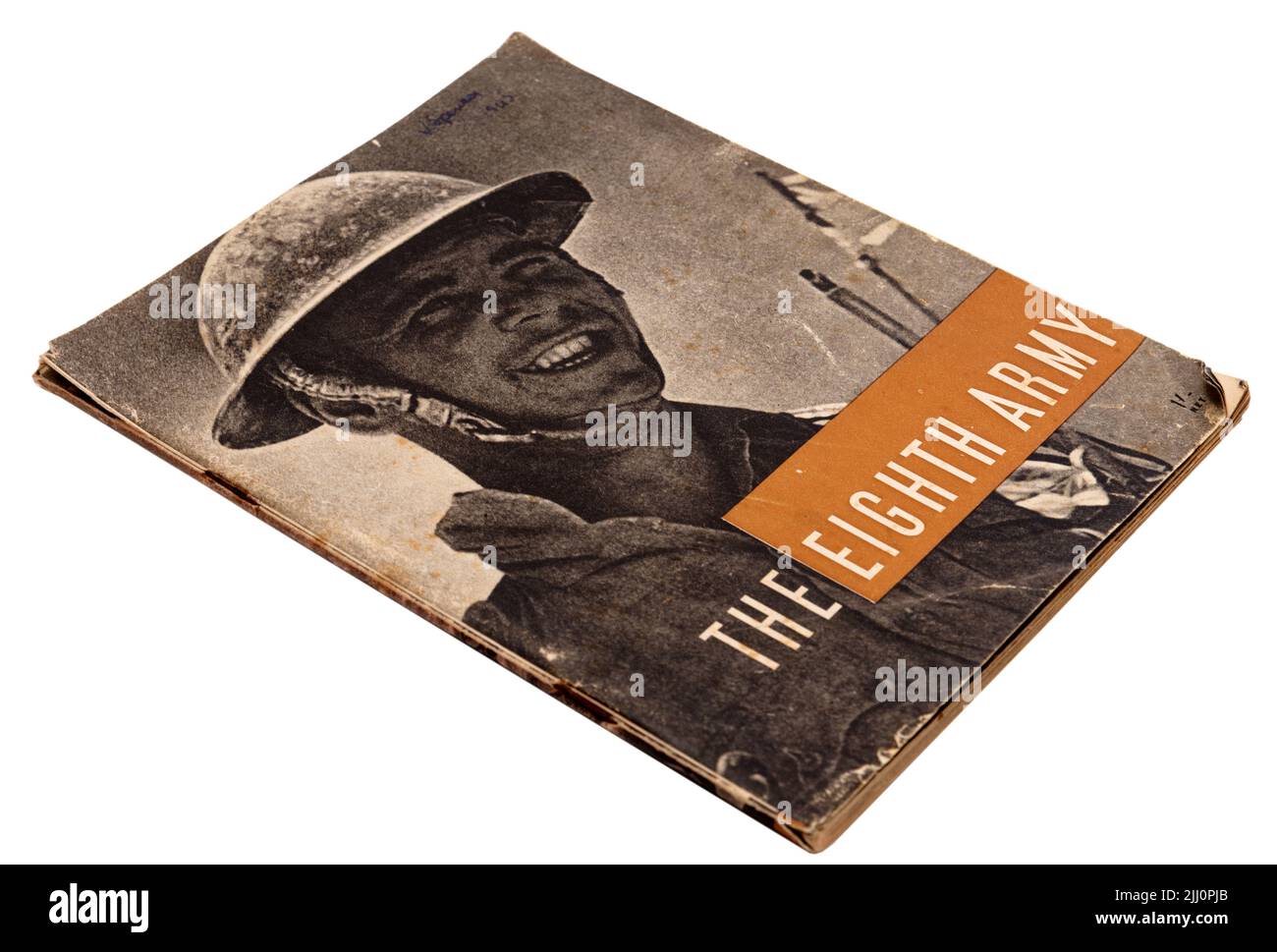 Ein Buch aus dem Jahr WW2 zur Feier der 8. Armee, das nach Rommells Niederlage in Nordafrika veröffentlicht wurde Stockfoto