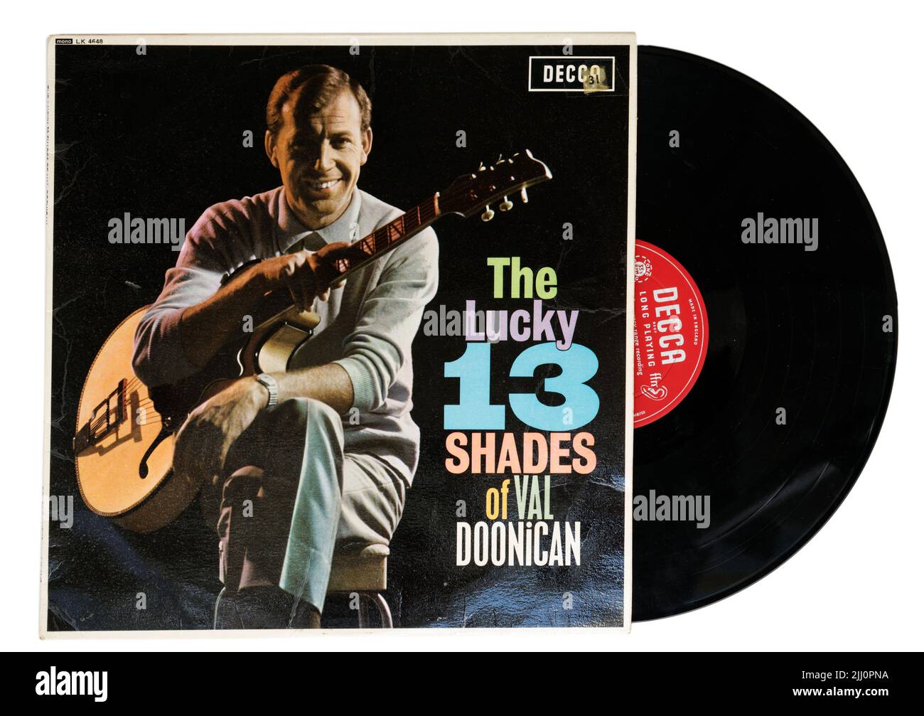 Das Lucky 13 Shades of Val Doonican Album Stockfoto