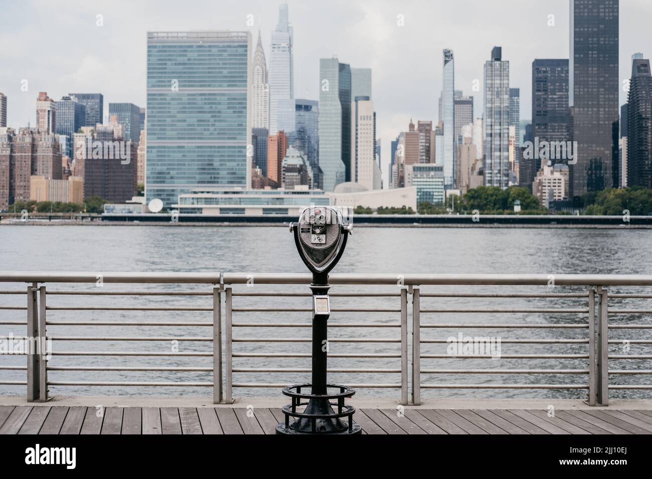 Besichtigung der Skyline von New York City Stockfoto