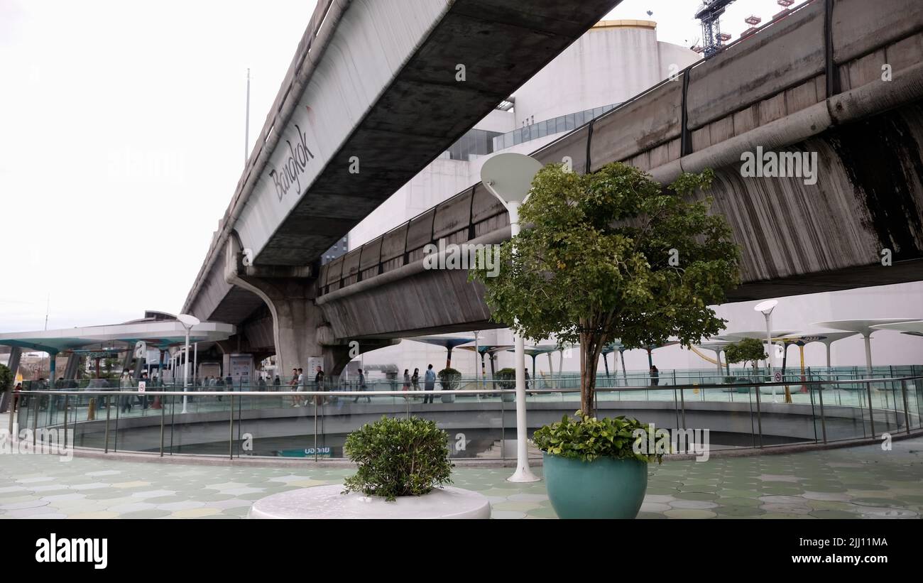 MBK BTS Skytrain Plaza Rama 1 Road Bangkok Thailand Stockfoto