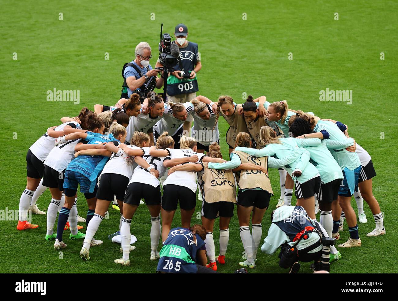 London, England, 21.. Juli 2022. Deutschland wackelt während des Spiels der UEFA Women's European Championship 2022 im Brentford Community Stadium, London. Bildnachweis sollte lauten: David Klein / Sportimage Stockfoto