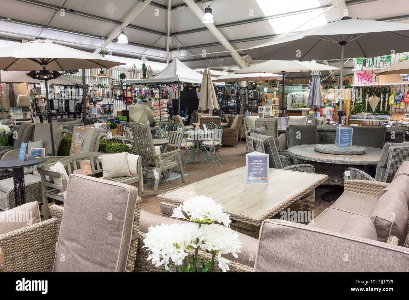 Nailsworth Garden Center, Gloucestershire, Großbritannien Stockfoto