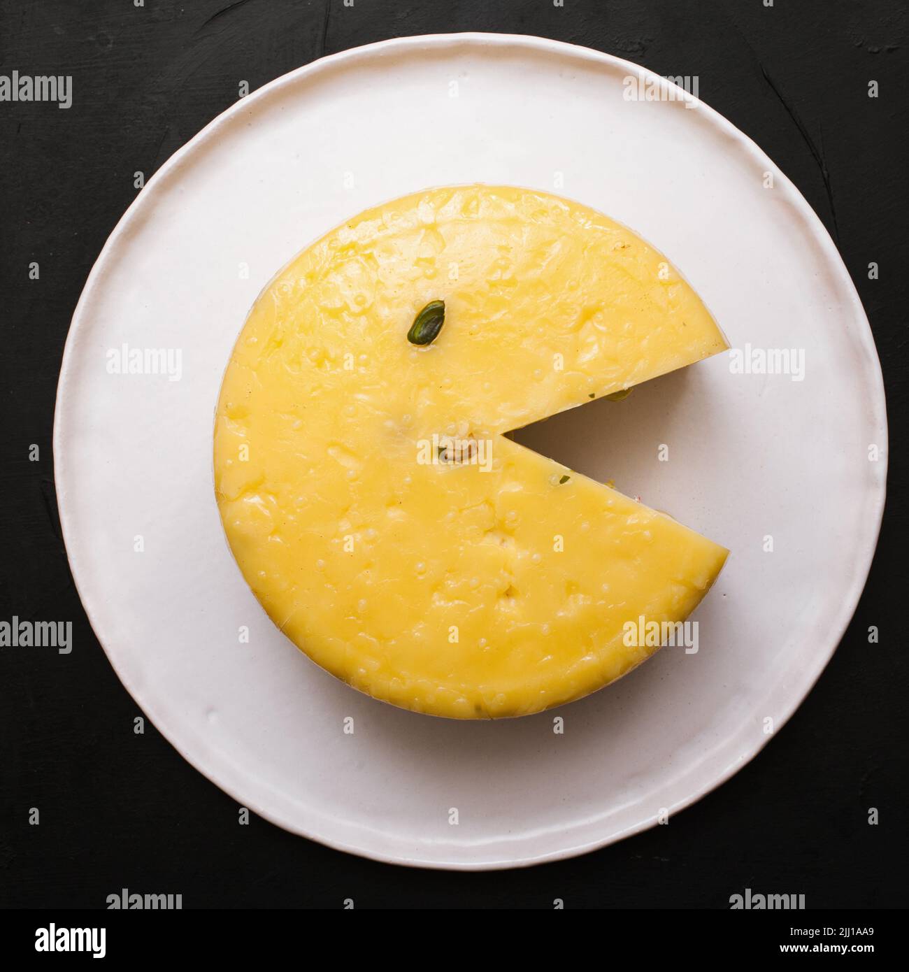 Hausgemachter Gourmet-Käse. Gesunde Ernährung Stockfoto