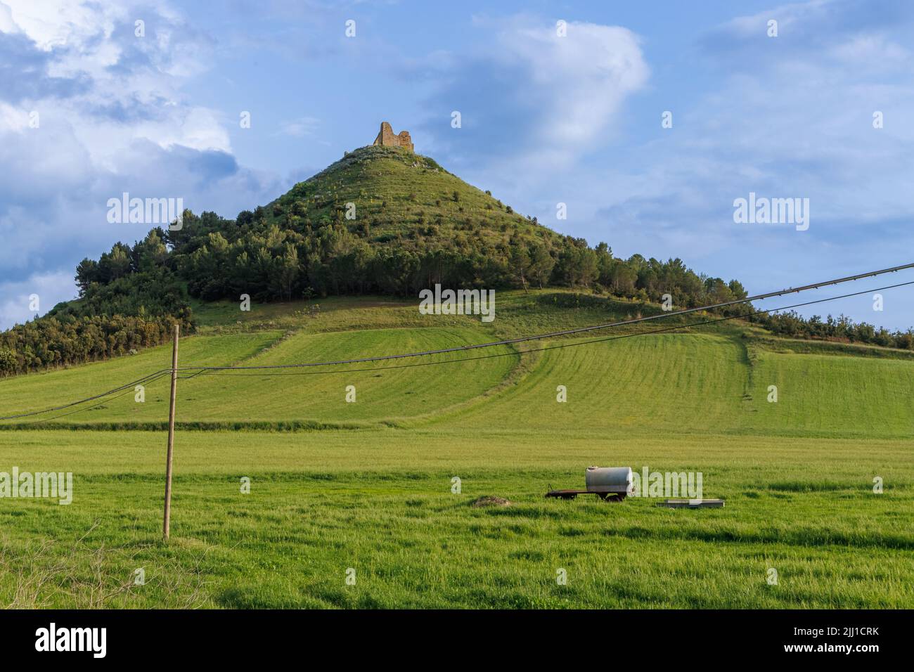 Schloss Acquafredda bei Siliqua auf Sardinien, Italien Stockfoto