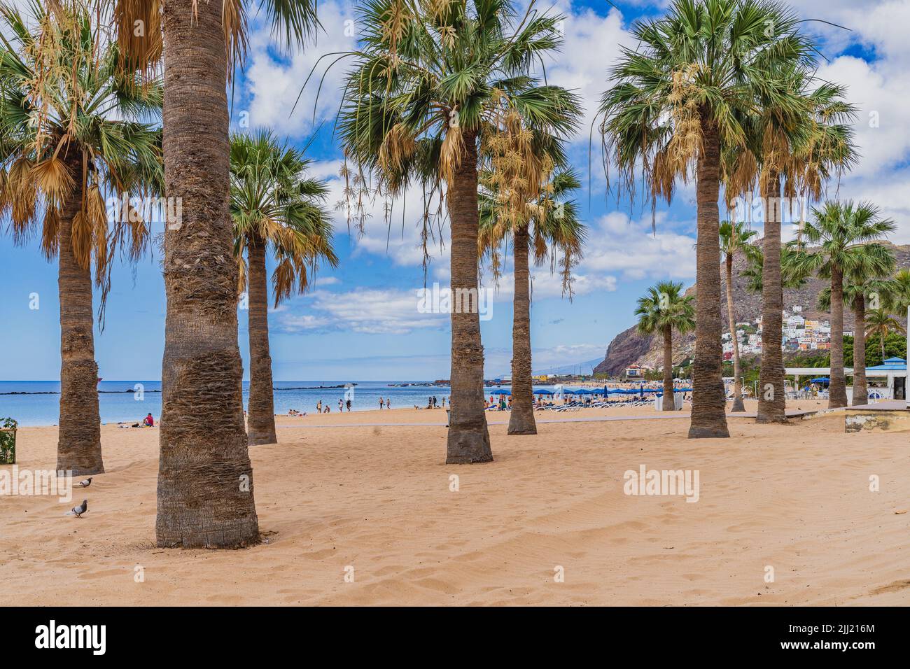 Santa Cruz, Teneriffa, 24. Juni 2022. Playa de las Teresitas in Santa Cruz de Teneriffa, Kanarische Inseln. Stockfoto