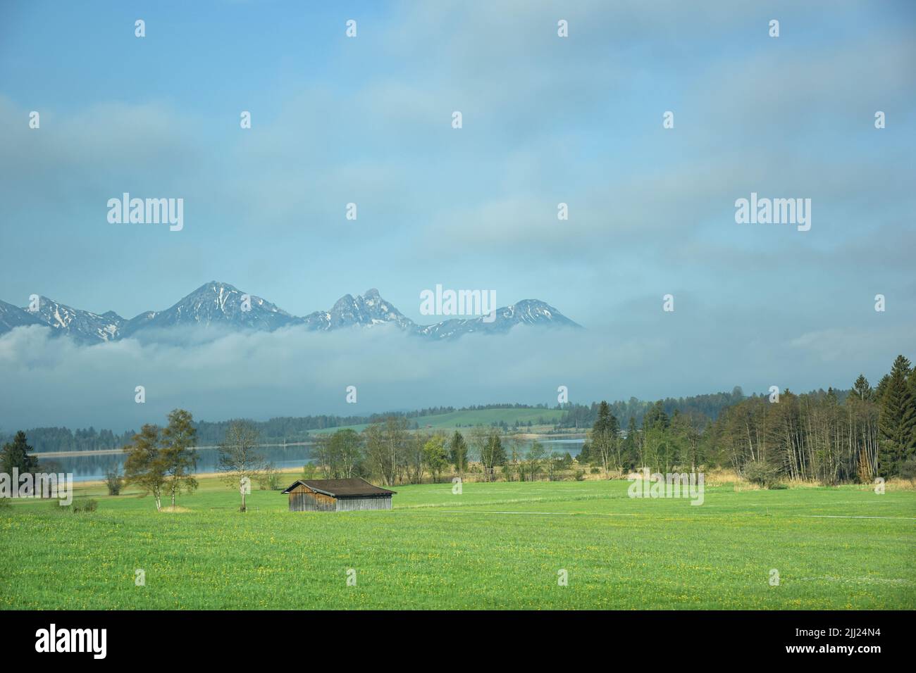 Die Umgebung von Bravaria in Deutschland Stockfoto