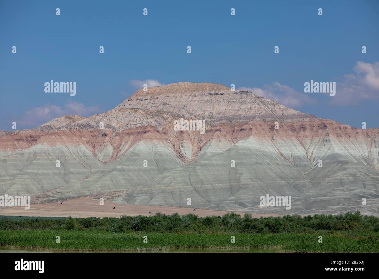Bunte Berg in der Türkei, Nallıhan Vogelparadies Stockfoto