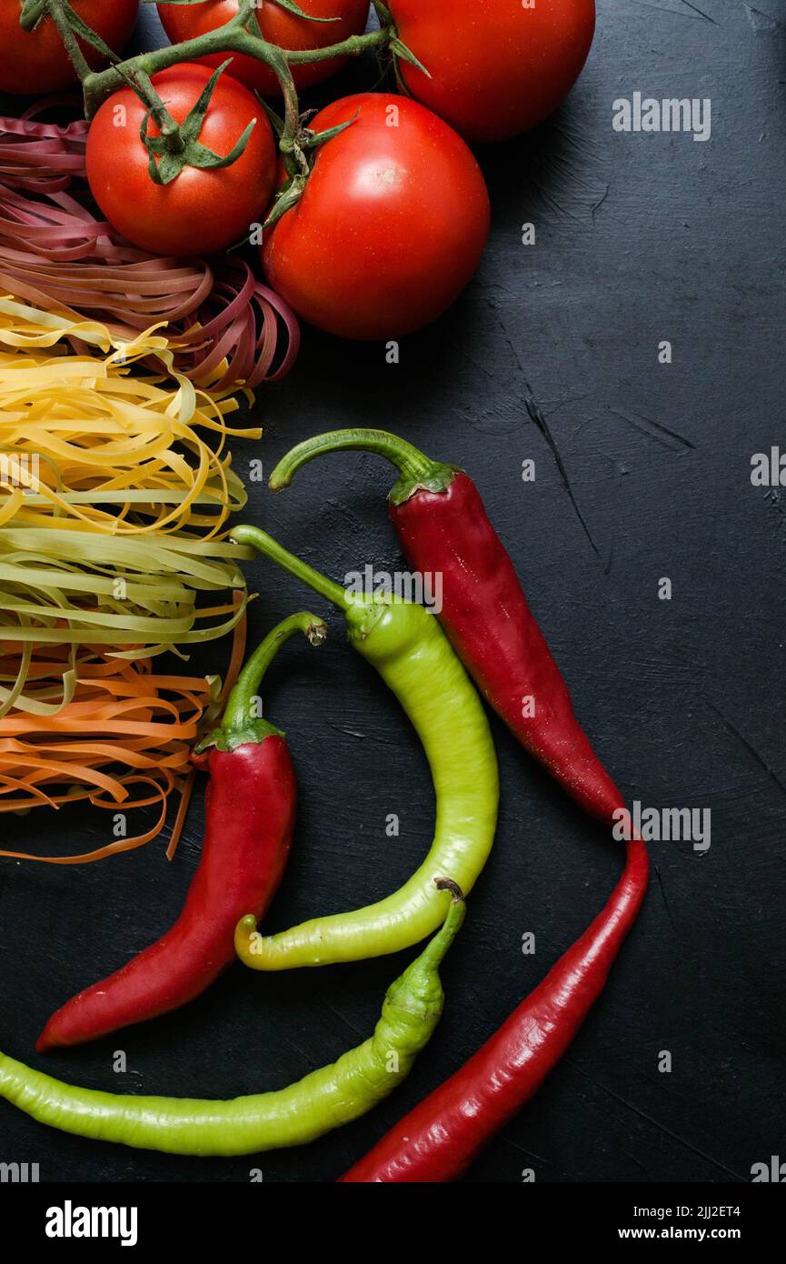 Lebensmittel Bio Gemüse Hintergrund Stockfoto
