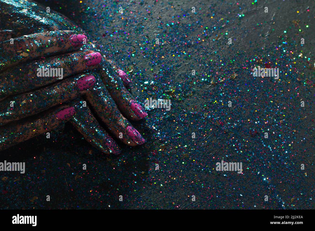 Weihnachtsdekoration im Hintergrund Stockfoto