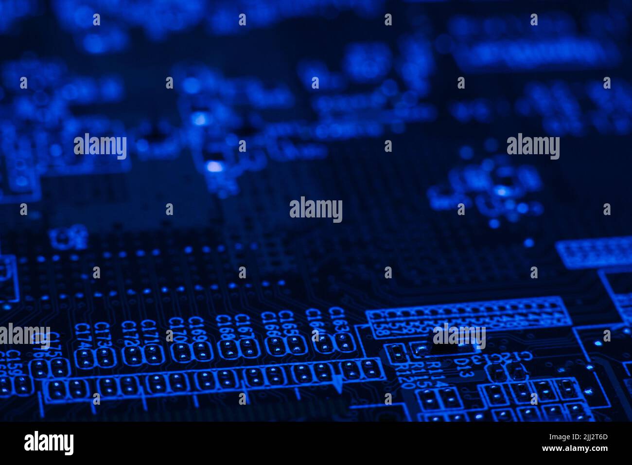 Elektronik Technik Hauptplatine digitale Daten Stockfoto