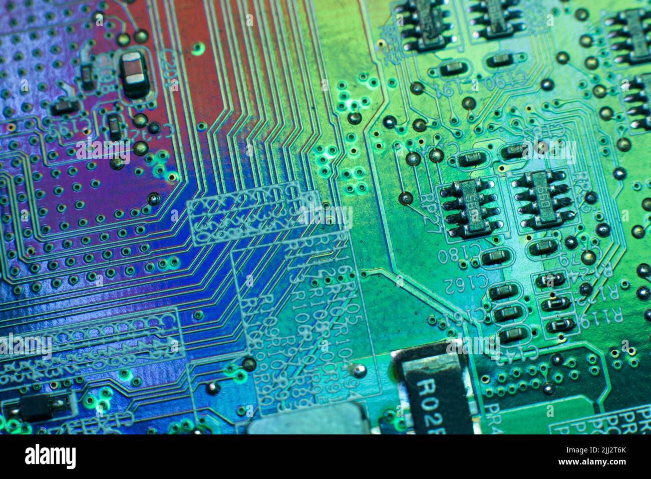 Elektronik Technik Hauptplatine digitale Daten Stockfoto