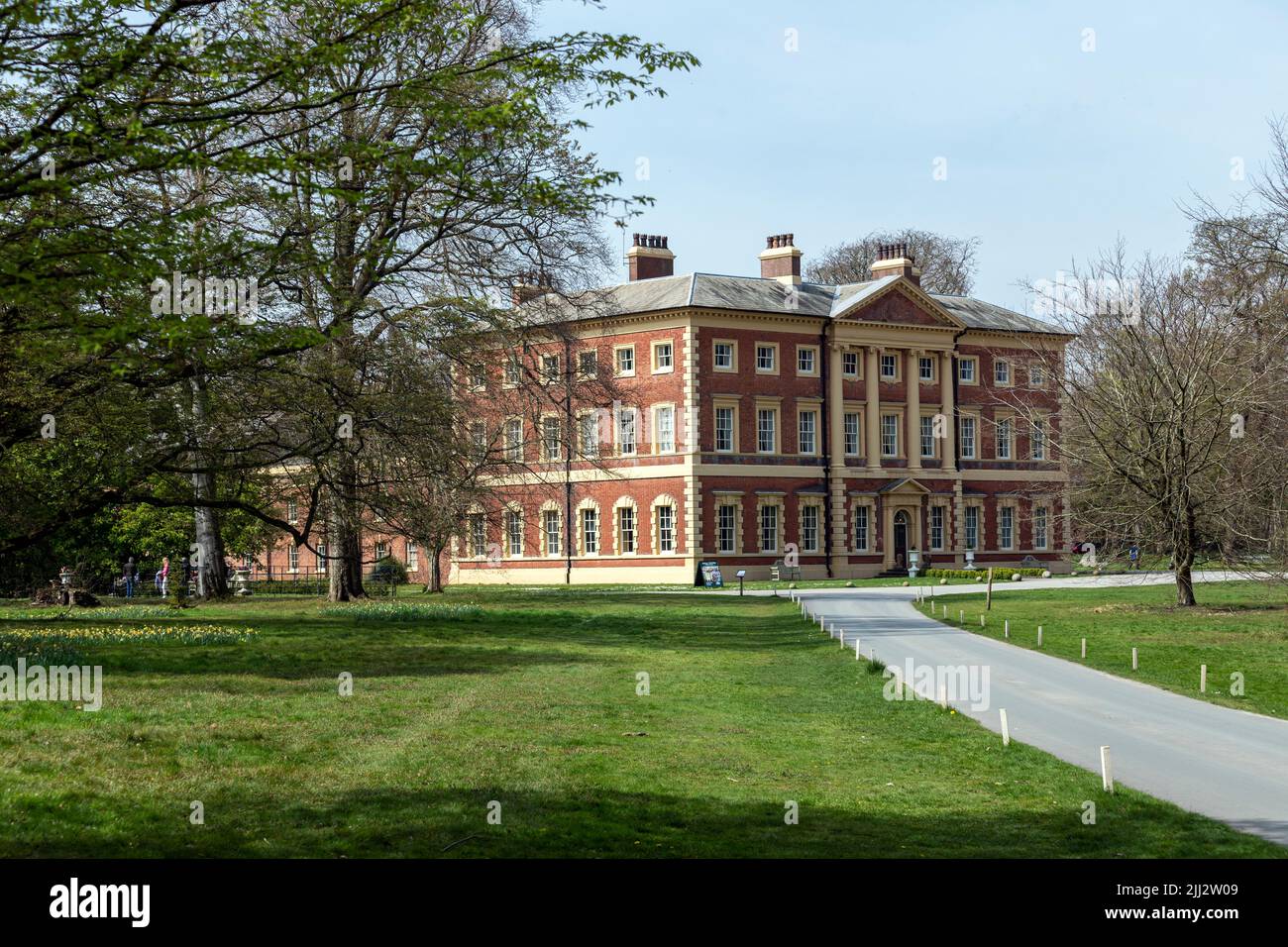 Lytham Hall, georgianisches Landhaus aus dem 18.. Jahrhundert, Lytham St Annes, Lancashire, England, Großbritannien Stockfoto