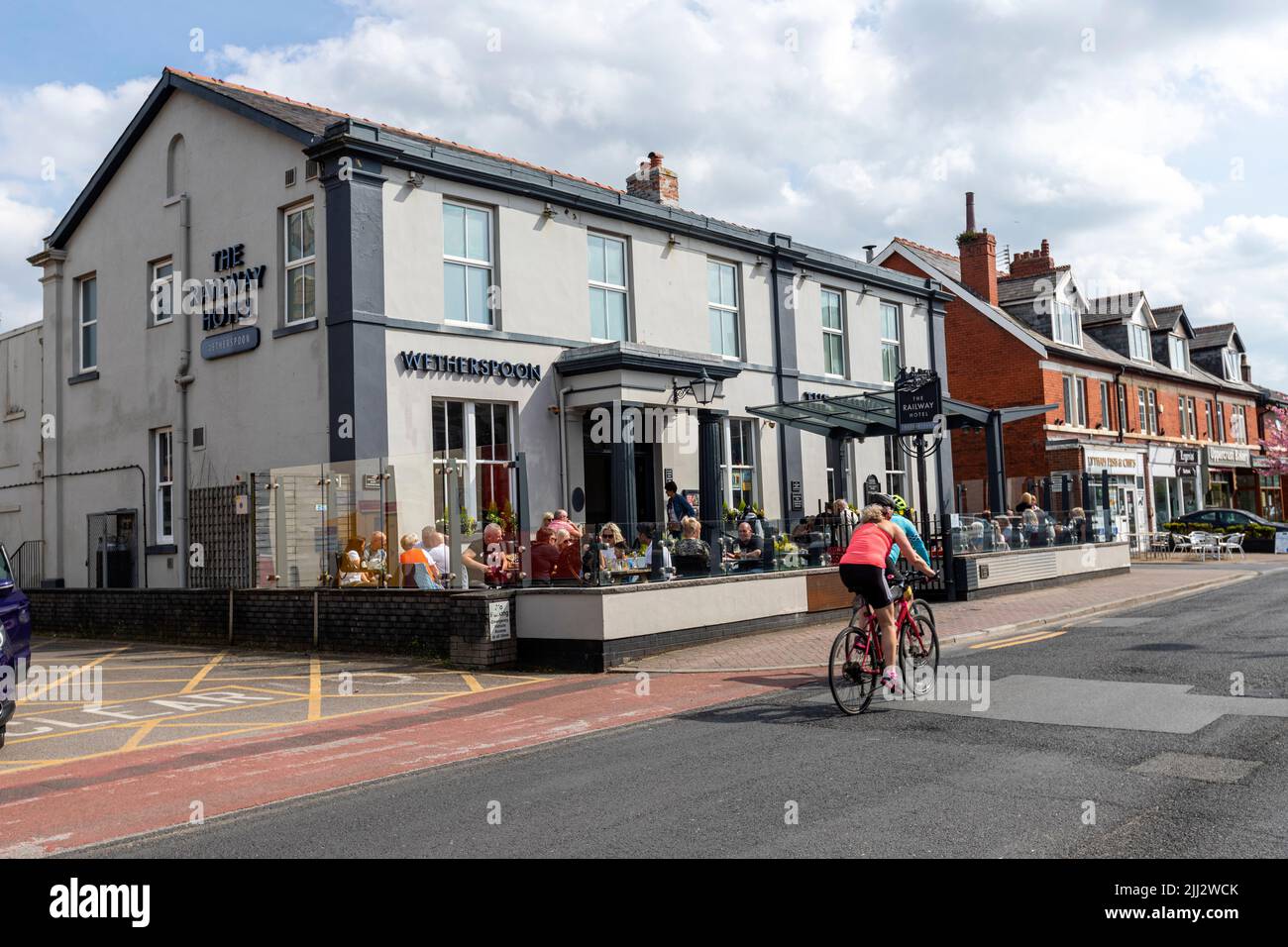 The Railway Hotel - JD Wetherspoon, Lytham St Annes, Lancashire, England, Großbritannien Stockfoto