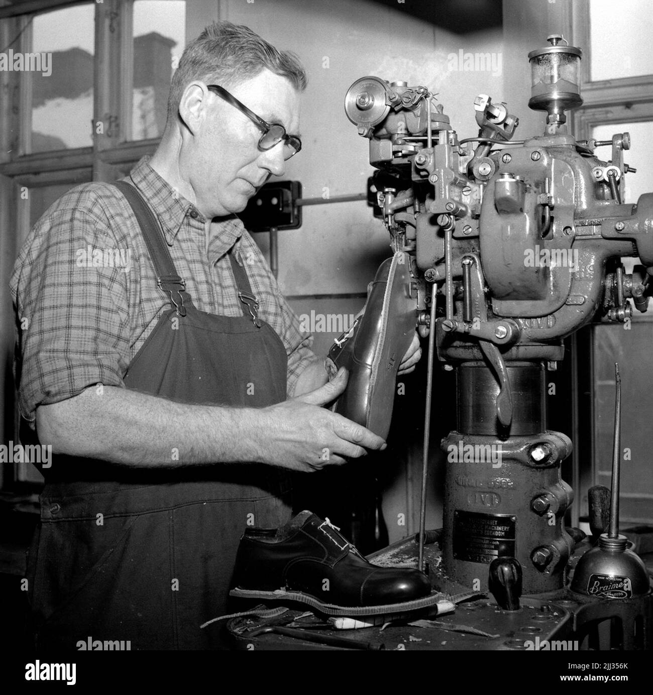 Gewerkschaftsführer, Bildseite.25. Februar 1955 Stockfoto