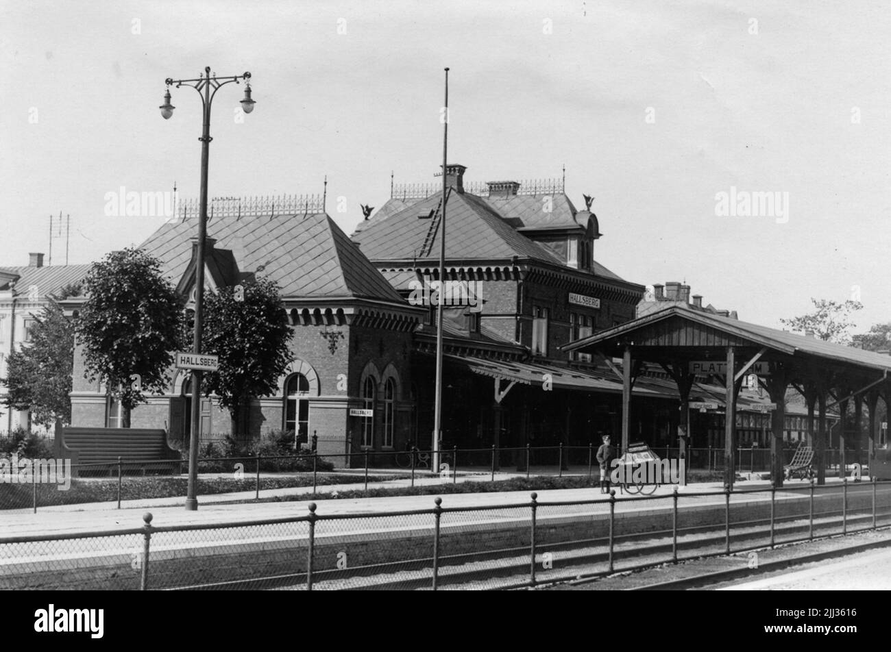 Bahnhof Hallsberg Stockfoto