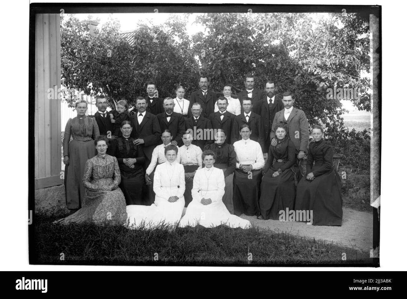 Familiengruppe, 25 Personen. Norman Stockfoto
