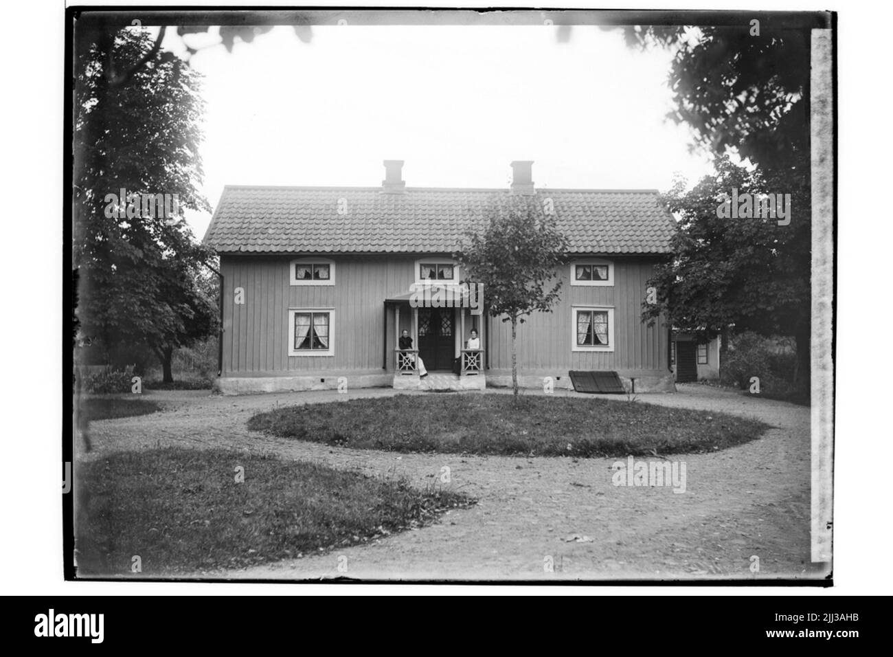 Gebäude, zweistöckiges Häuschen für Paare, 2 Personen. Hanna Nilsson Stockfoto