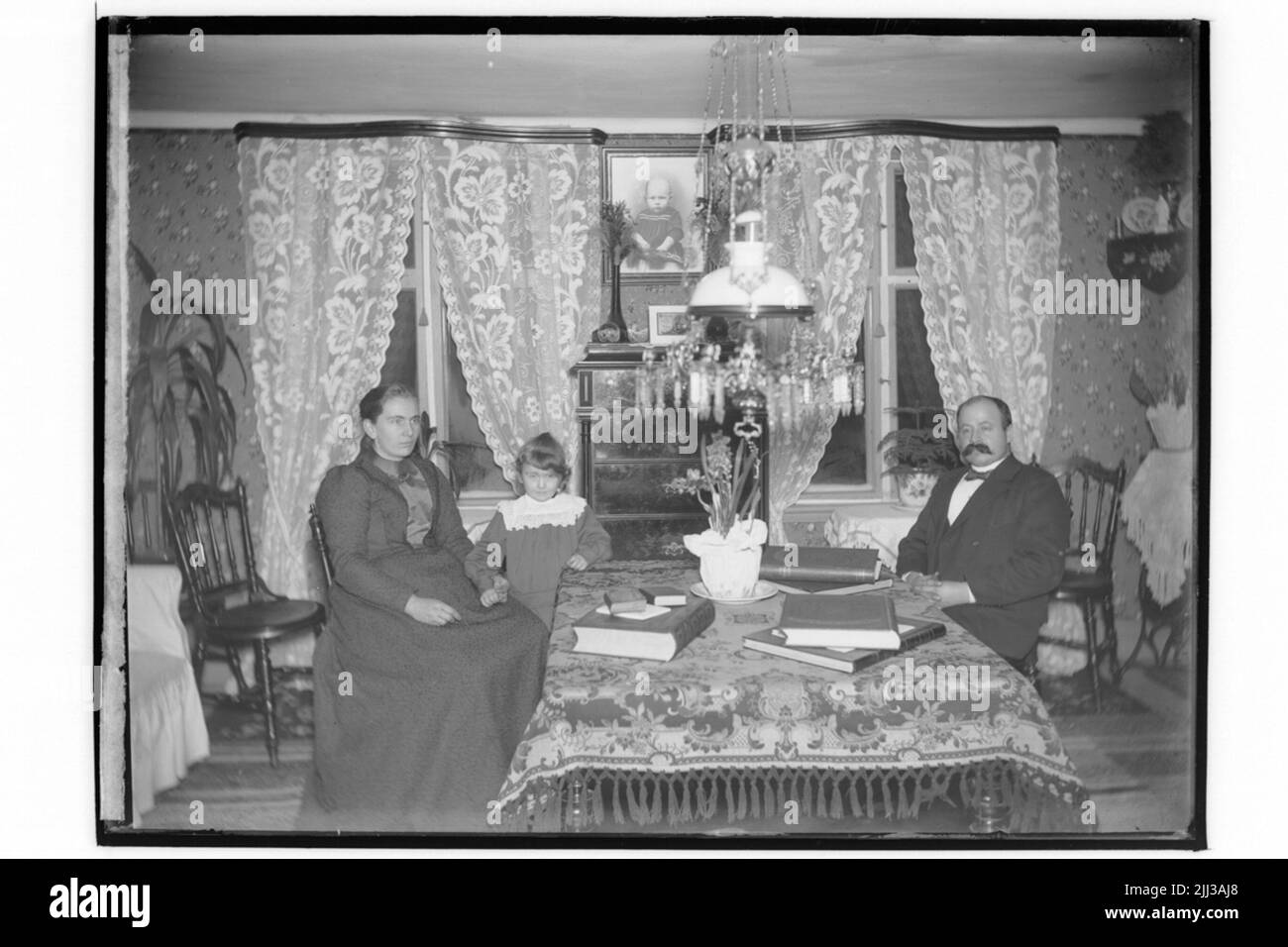 Zimmereinrichtung, 3 Personen.Andersson Stockfoto