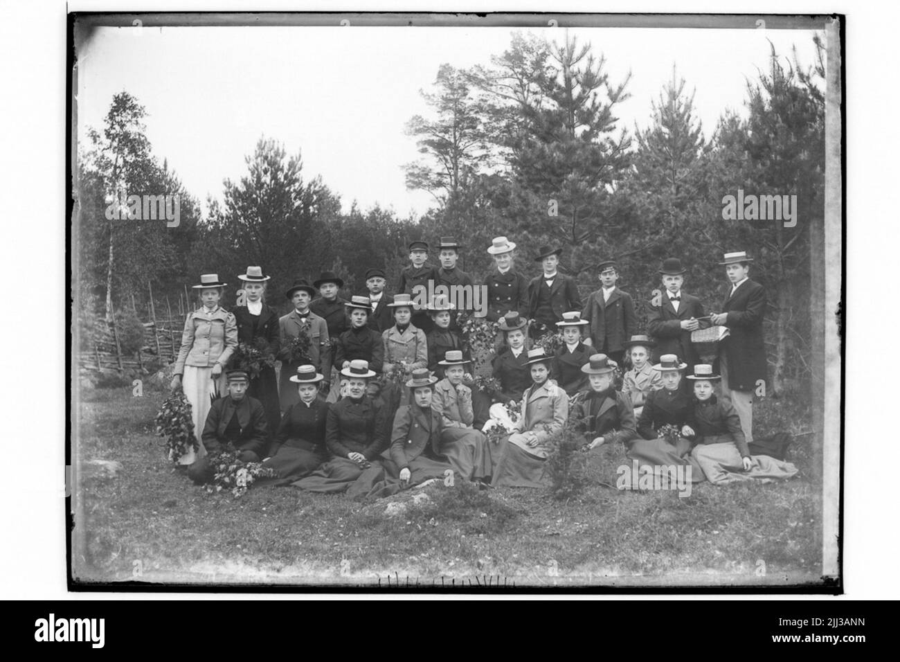 Jugendverband der Methodisten. Gruppe 27 Personen. Stockfoto
