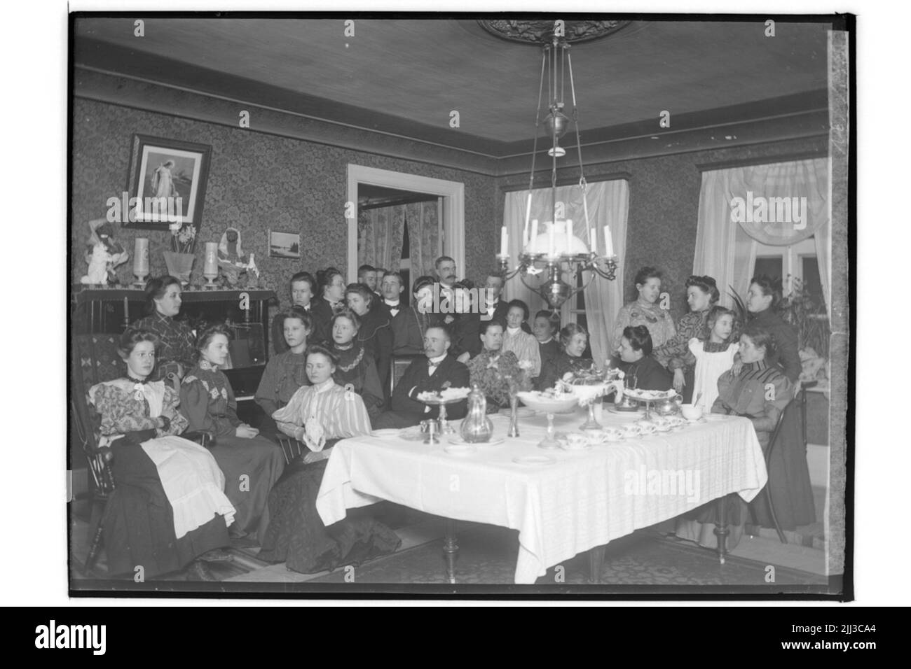 Vasakyrkans Besucherkommitee, innen. Stockfoto