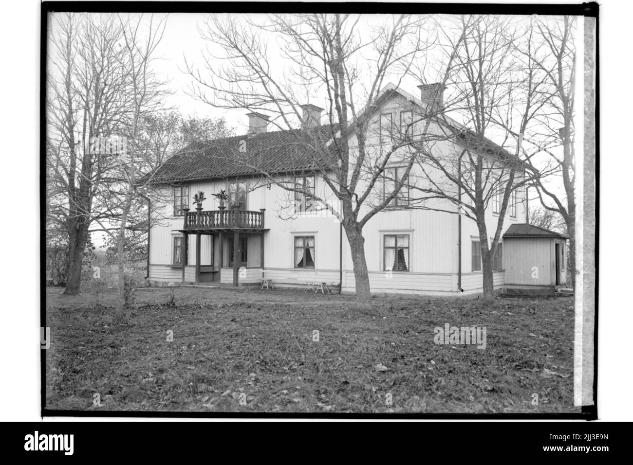 Großes 2.öckiges Wohngebäude. Schirmherr E.H. Schmith Stockfoto