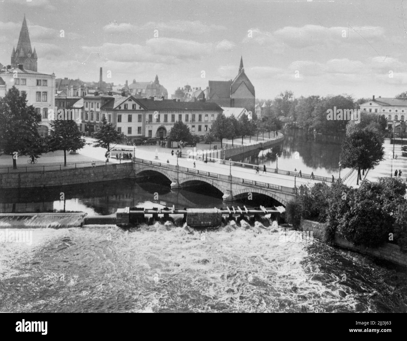 Storbron in Örebro. Stockfoto