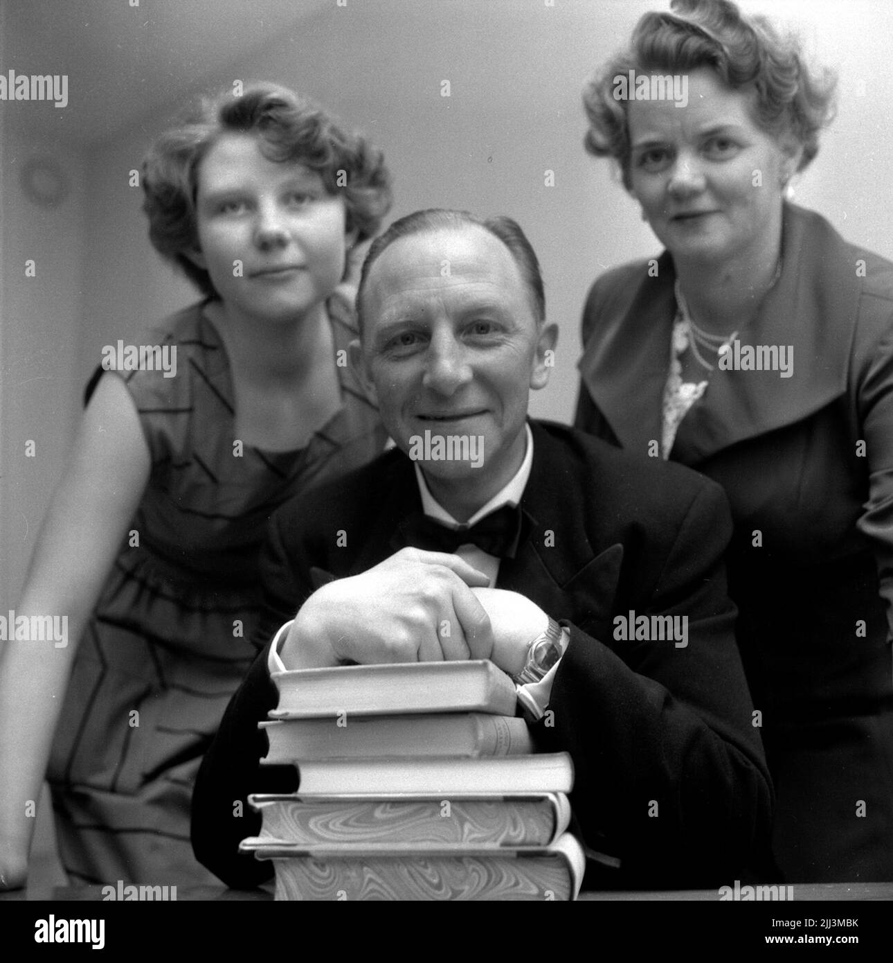 Student und reale Prüfung in Örebro.Maj 1956. Stockfoto