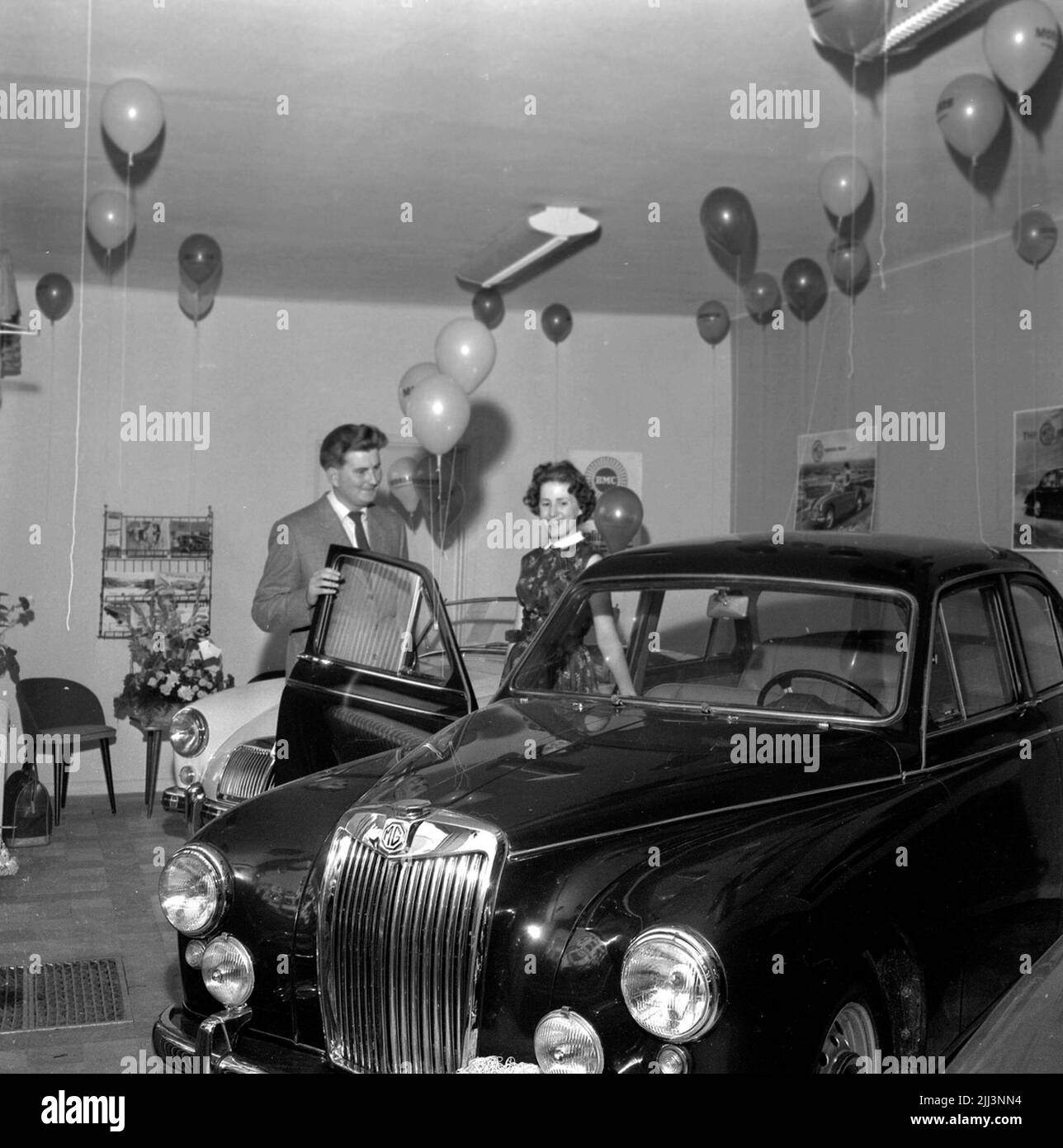 Verschiedene Bilder, 1958.iner von Autohaus. Stockfoto