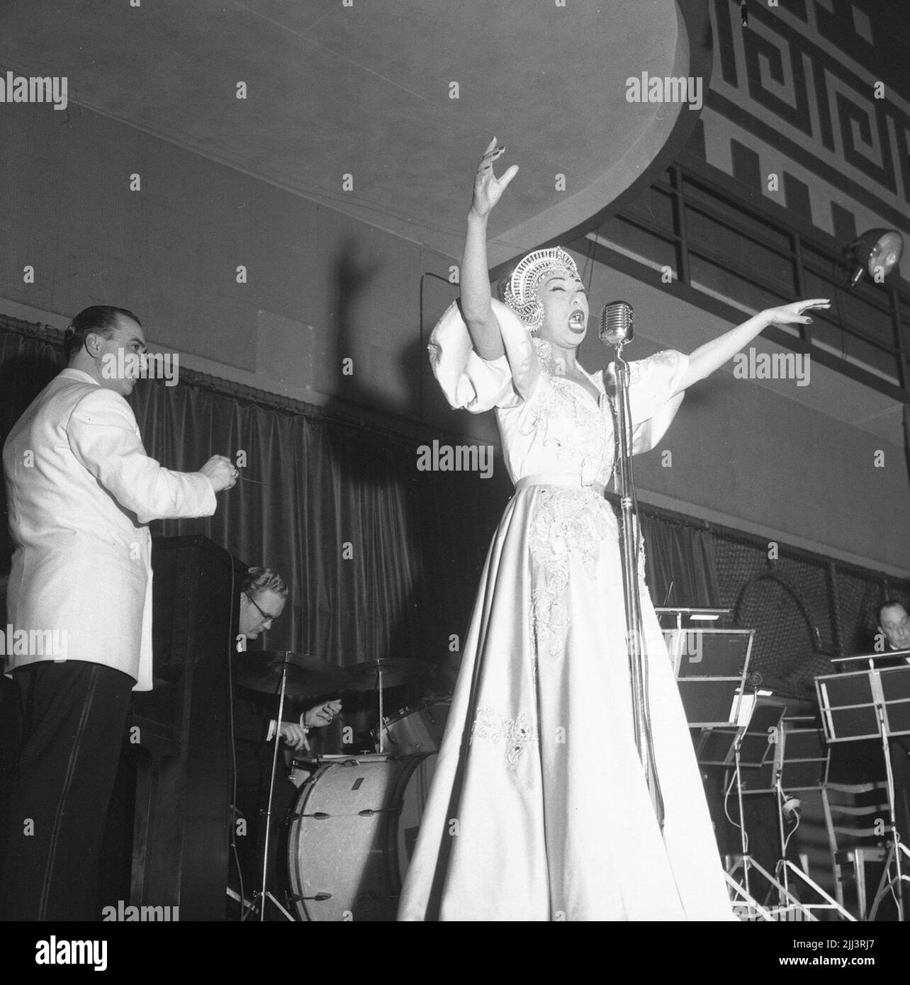 Josephine Baker. März 1956. Stockfoto