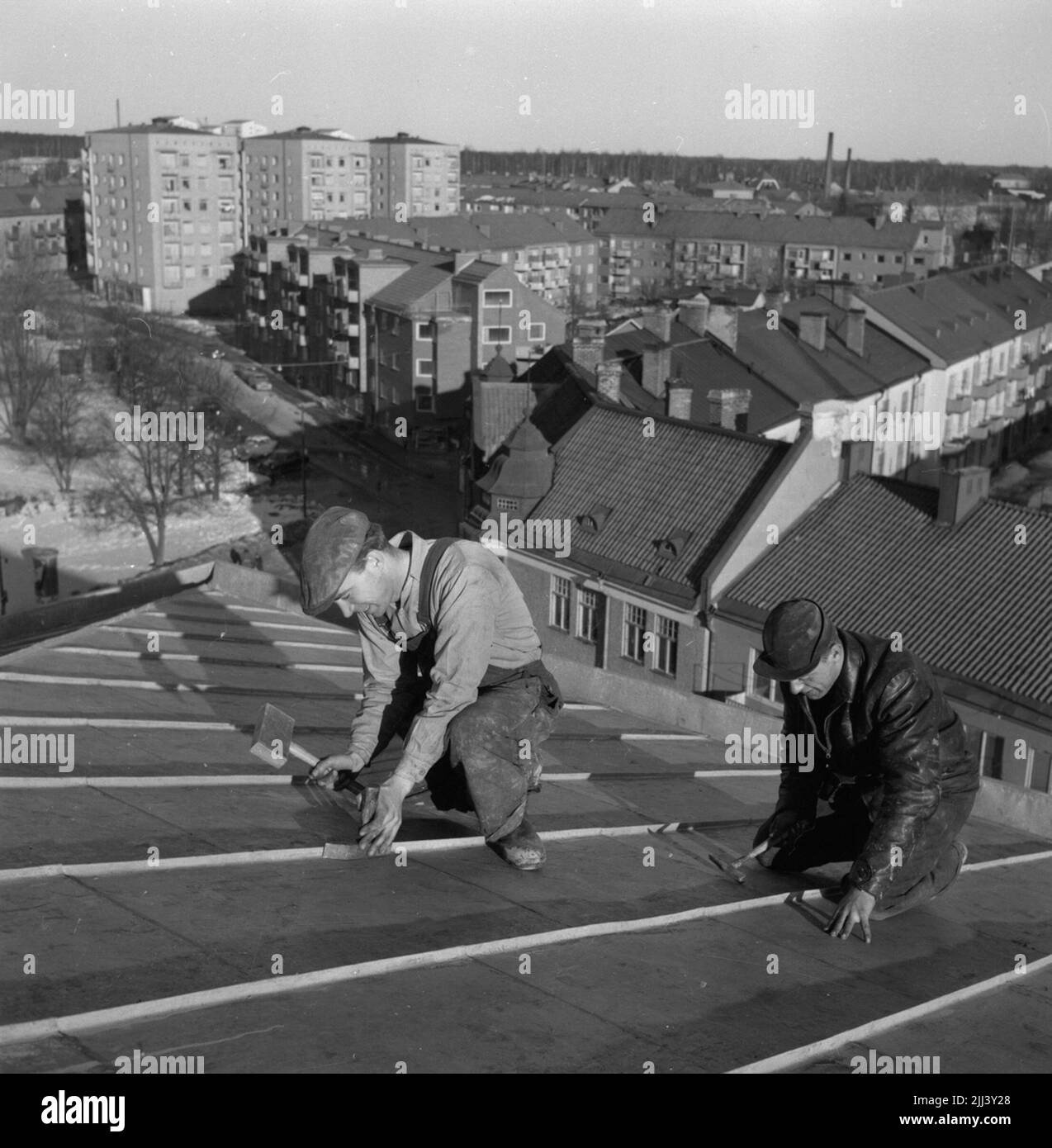 Gebäudemummer.28 Februar 1959. Stockfoto