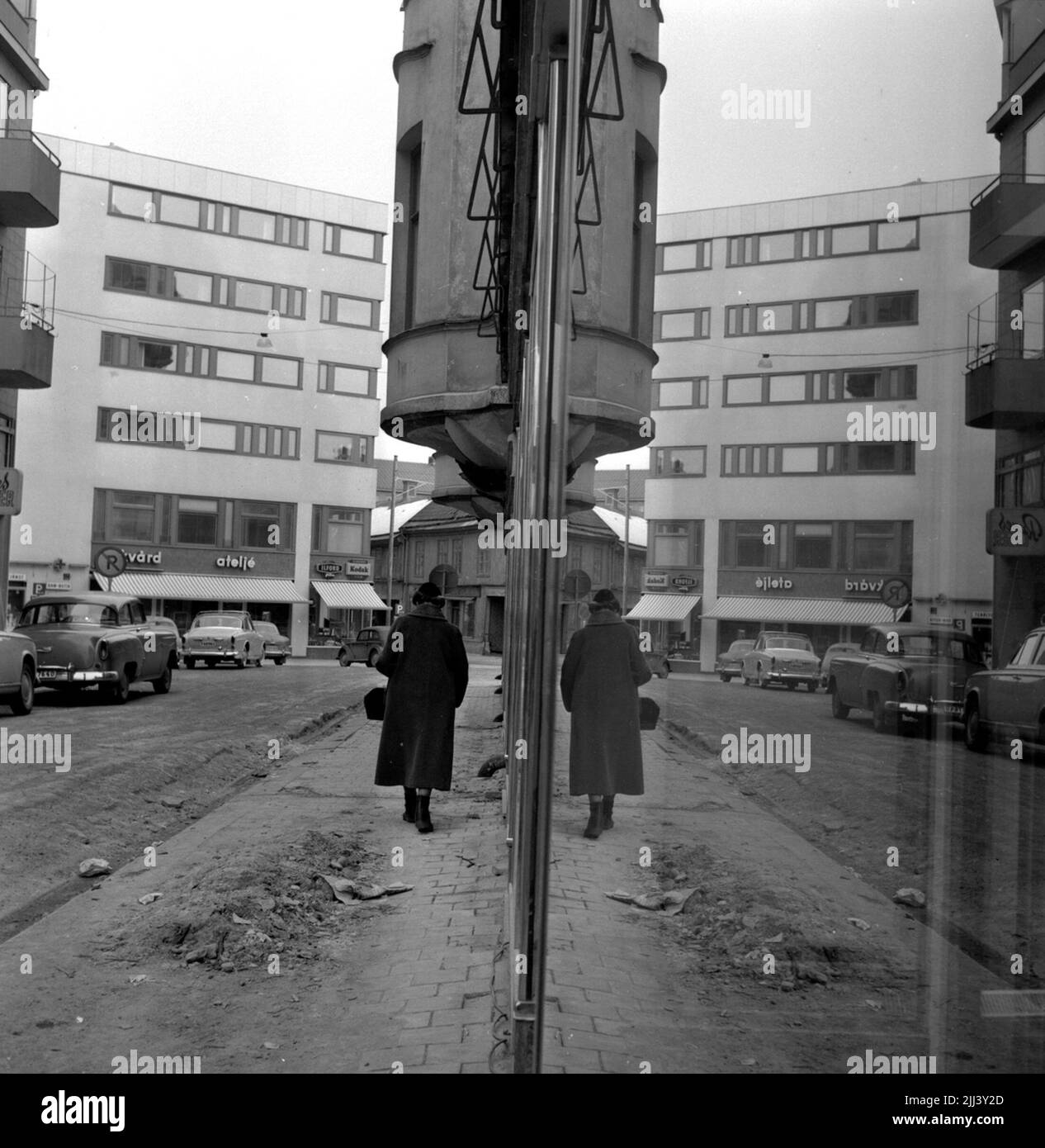 Gebäudemummer.28 Februar 1959. Stockfoto