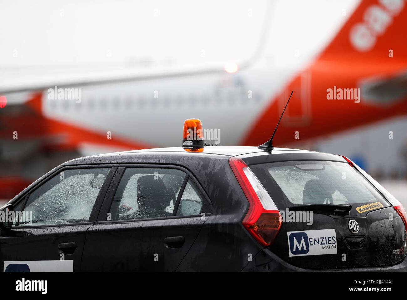 Flughafen Glasgow, Schottland Stockfoto