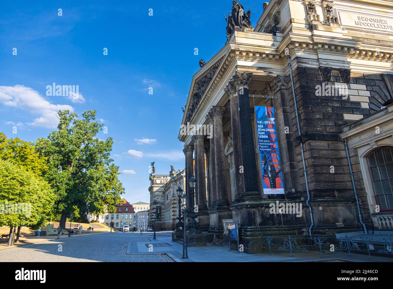 Dresden, 28. Juni 2022: Kunstgalerie im Lipsiusbau, Ausstellungsraum der Staatlichen Kunstsammlungen Dresden. Befindet sich in der Akademie der FIN Stockfoto