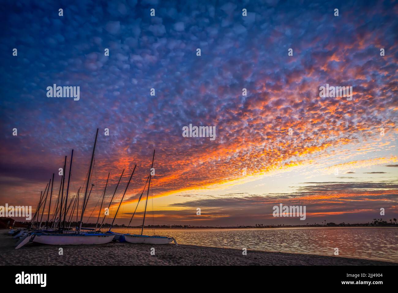 Sonnenuntergang in der Missionsbucht Stockfoto